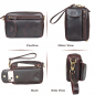Preview: Leder Handgelenktasche für Unisex aus Rindleder 23- (147A) Herrentasche echtes Leder Tasche Bag Neu